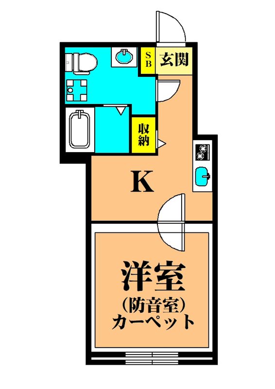 ラシクラス西大井 305号室 間取り