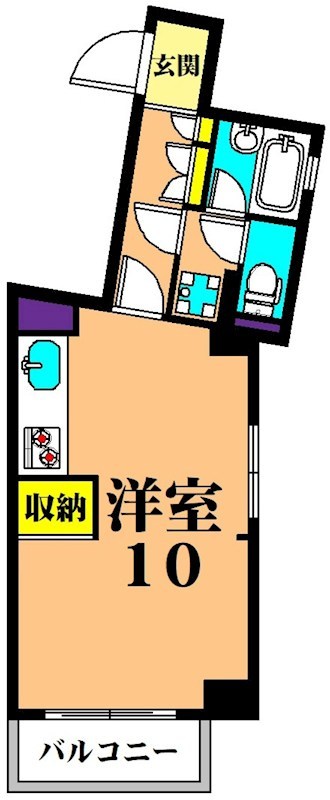 サマーハイム東大井 402号室 間取り