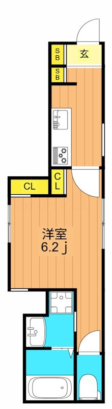 NN戸越 101号室 間取り