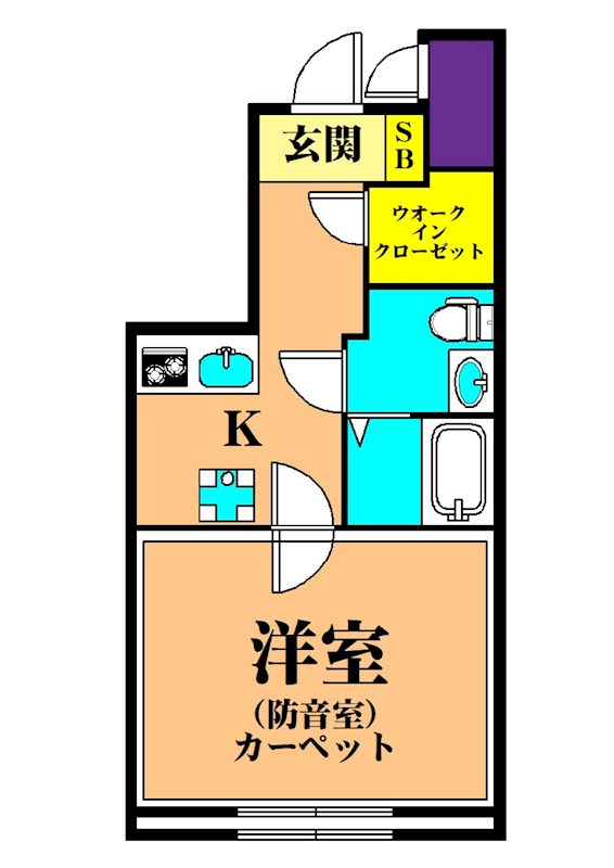 ラシクラス西大井 101号室 間取り