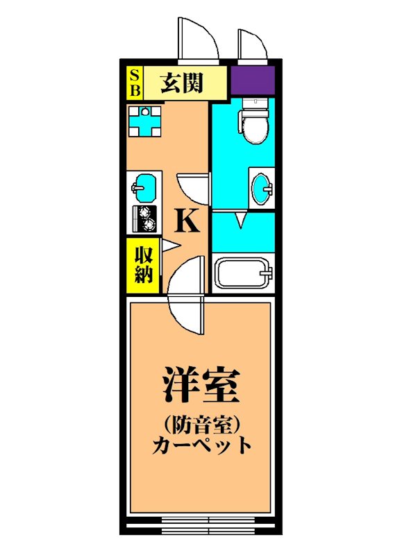 ラシクラス西大井 402号室 間取り