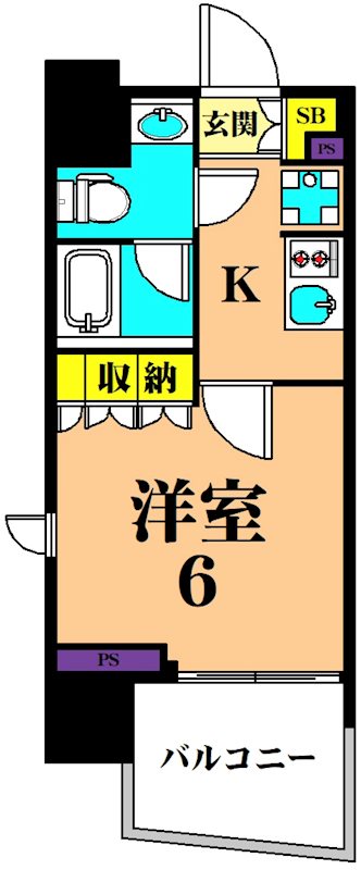 ルフォンプログレ品川大井  301号室 間取り