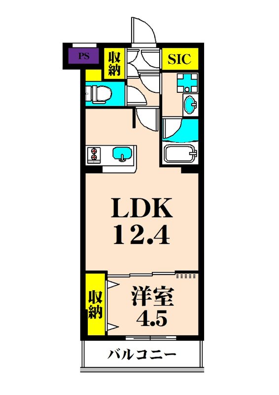202号室 間取り