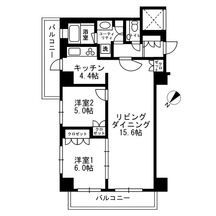 アーバンパーク代官山Ⅱ 0317号室 間取り