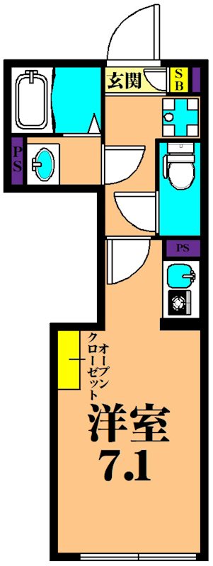 レピュア南大井レジデンス  502号室 間取り