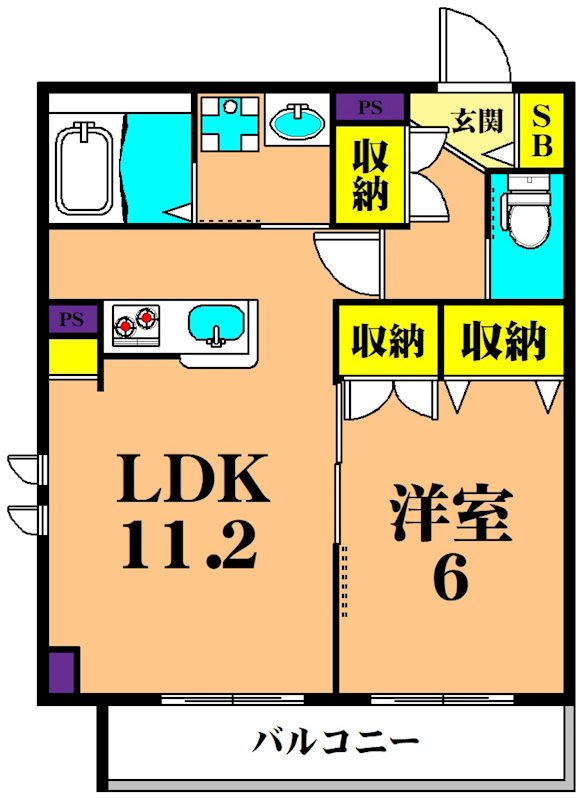 PISO ARCE Shinagawa 101号室 間取り