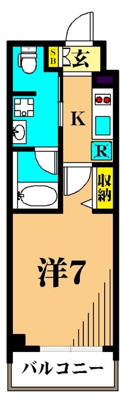ザ・レジデンス・オブ・トーキョーＫＫ０６ 207号室 間取り
