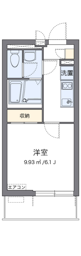 クレイノ南品川ハイツⅢ 202号室 間取り