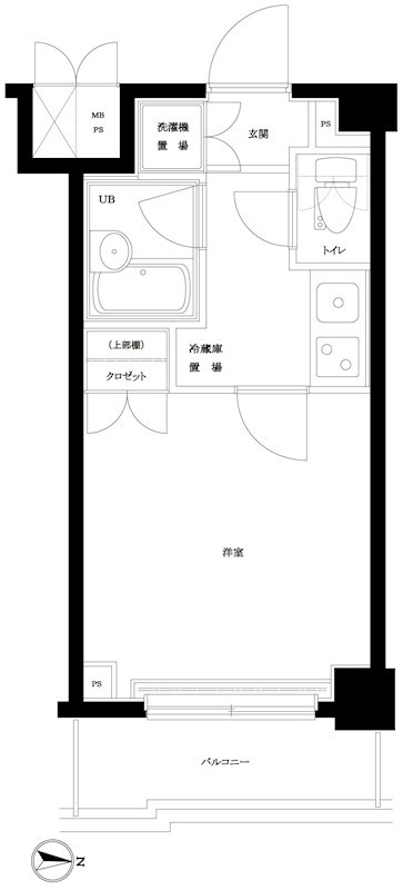 ルーブル南品川 311号室 間取り