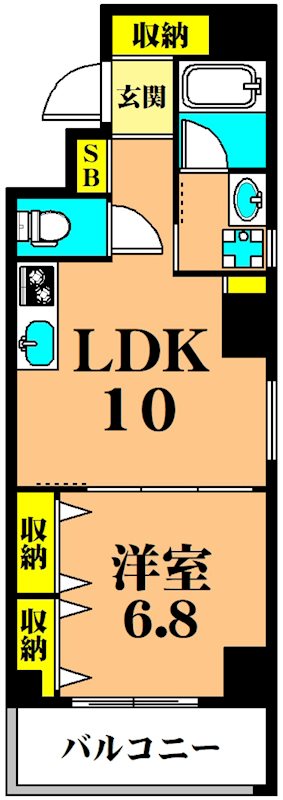 Linoha大森 401号室 間取り