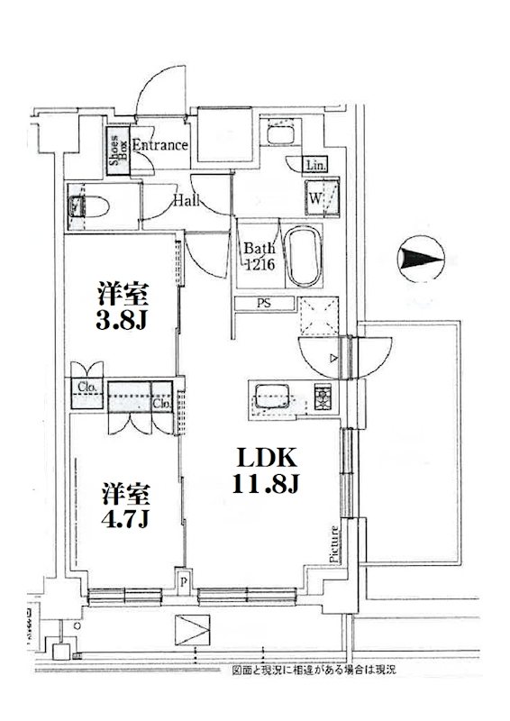 J.GRAN　Court　品川西大井EAST 611号室 間取り