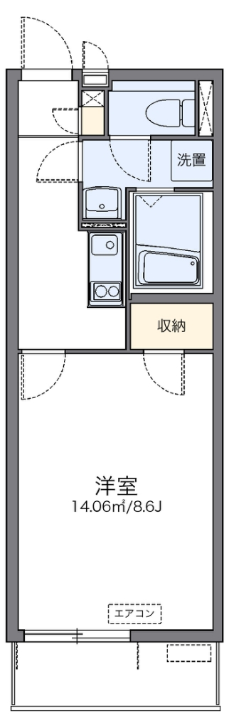 レオネクスト壱 402号室 間取り