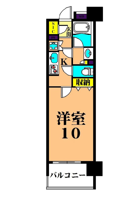 グレイスコート大森海岸 1009号室 間取り