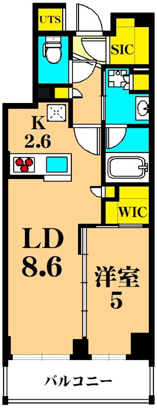 フレンシア目黒洗足 302号室 間取り