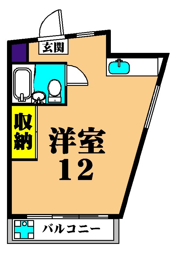 フジハイツ 203号室 間取り