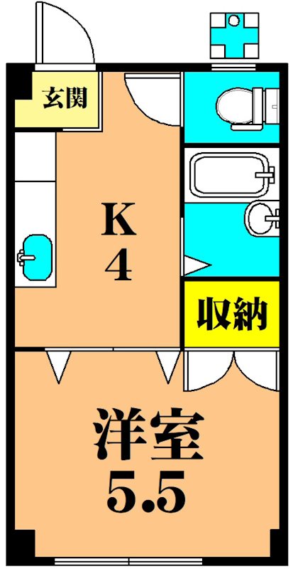 フジハイツ西品川 103号室 間取り