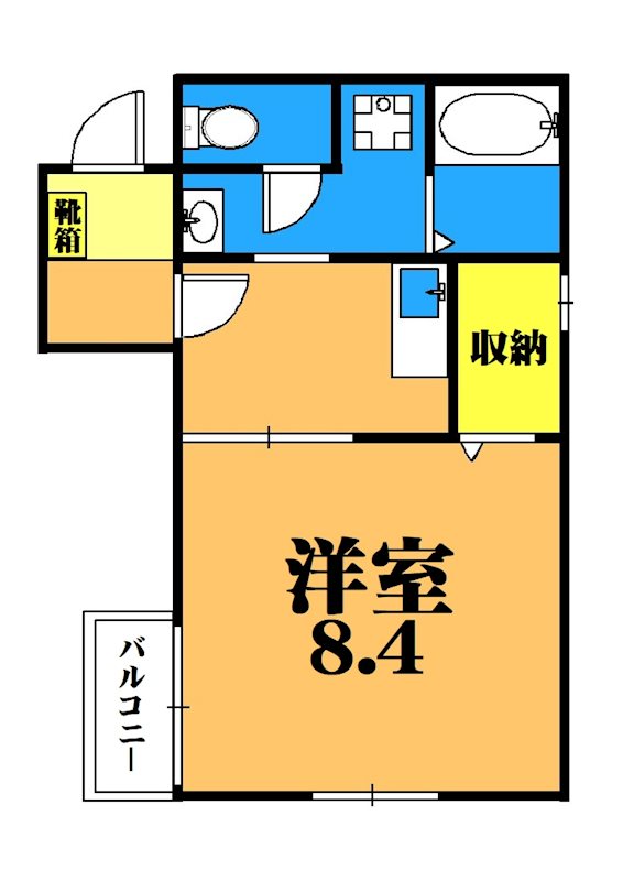 グラナド 202号室 間取り