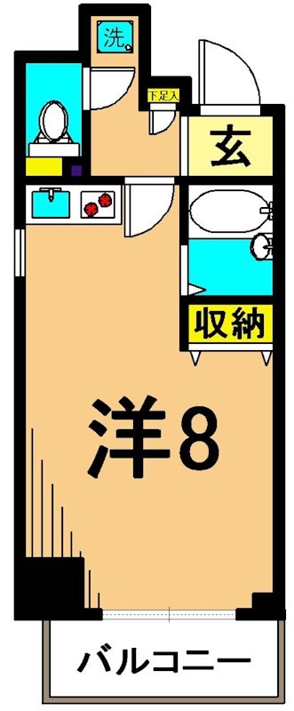 レジディア大井町 402号室 間取り
