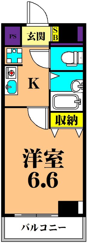 エアリーゼームス坂  205号室 間取り