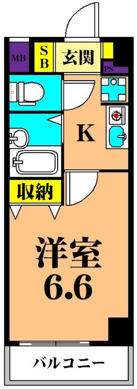 エアリーゼームス坂 205号室 間取り