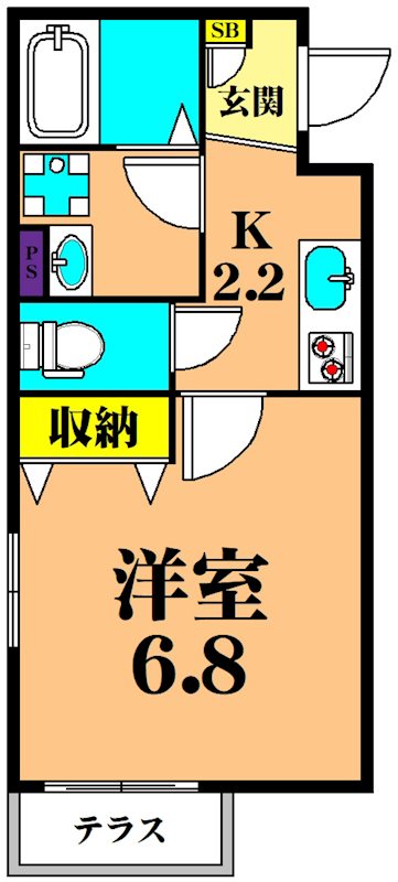 へーベルメゾン品川 101号室 間取り
