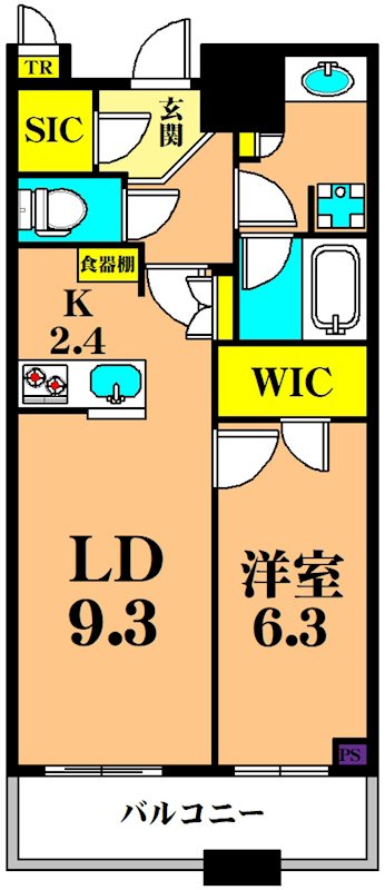 目黒第一マンションズ 1004号室 間取り