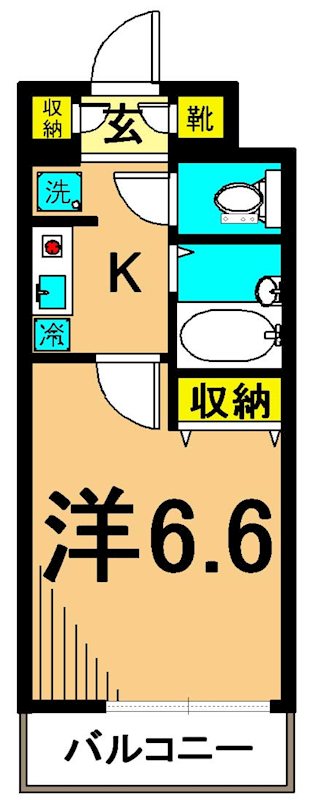 エアリーゼームス坂 205号室 間取り