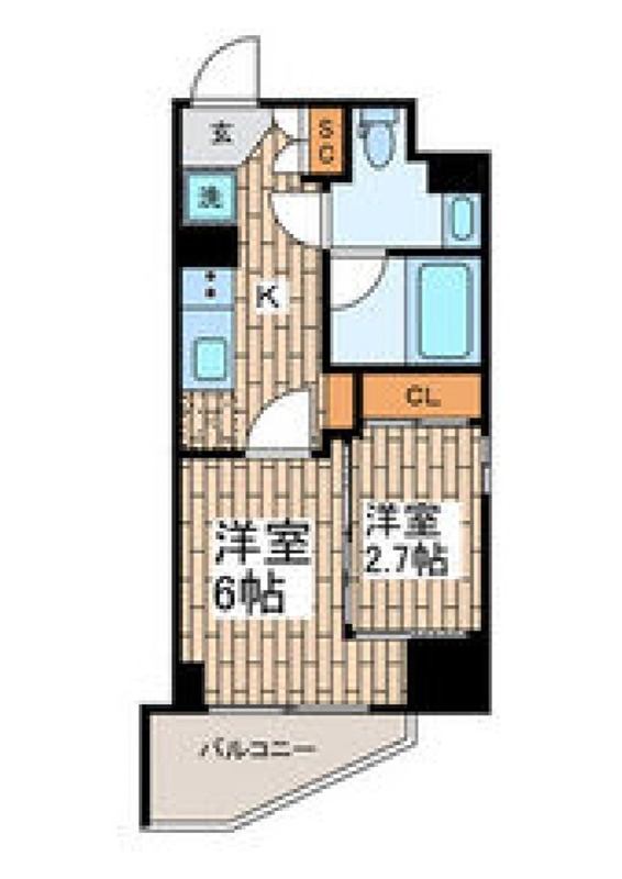 GRAN PASEO大森 801号室 間取り