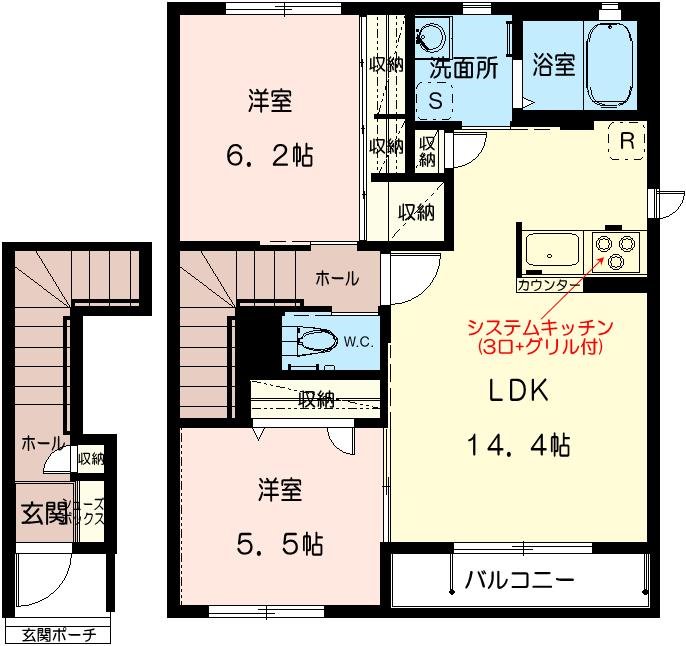 ヴィラ・アーブⅡ   間取り