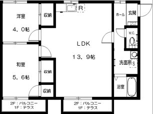 グリーン・アペックス　A棟 間取り