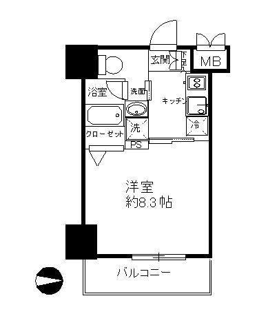 レクシード両国駅前 705号室 間取り