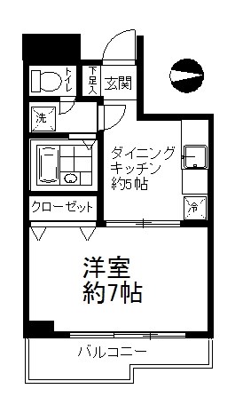 ブリーズ菊川 203号室 間取り