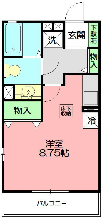 クレスト  103号室 間取り