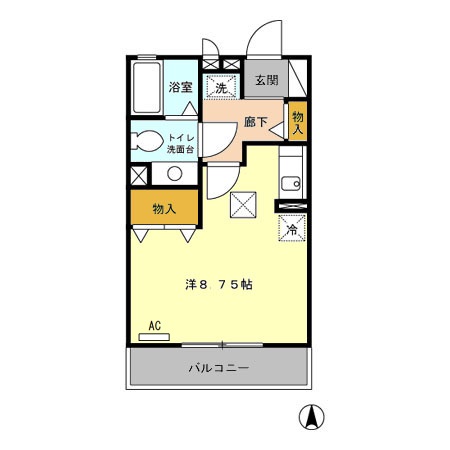 クレスト  103号室 間取り