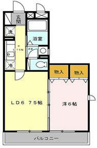 GEMINI ONNA 101号室 間取り