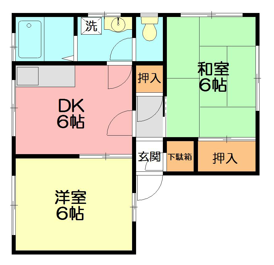 ハイツ相原 203号室 間取り