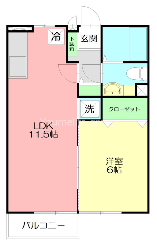 セピアコート 203号室 間取り