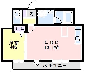 メゾンマツキ湘南 202号室 間取り