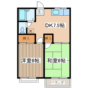 グランデュールＭ 103号室 間取り
