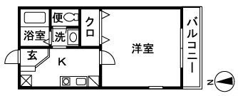 アンディ 101号室 間取り