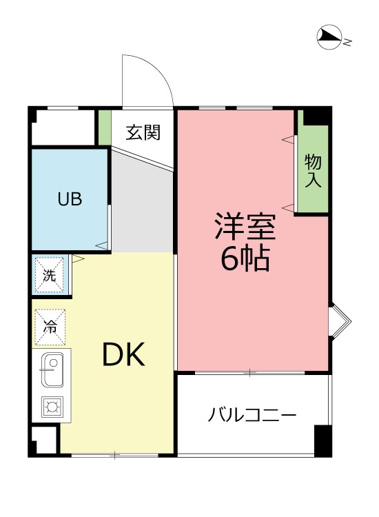 キャッスル笠間Ⅱ 201号室 間取り