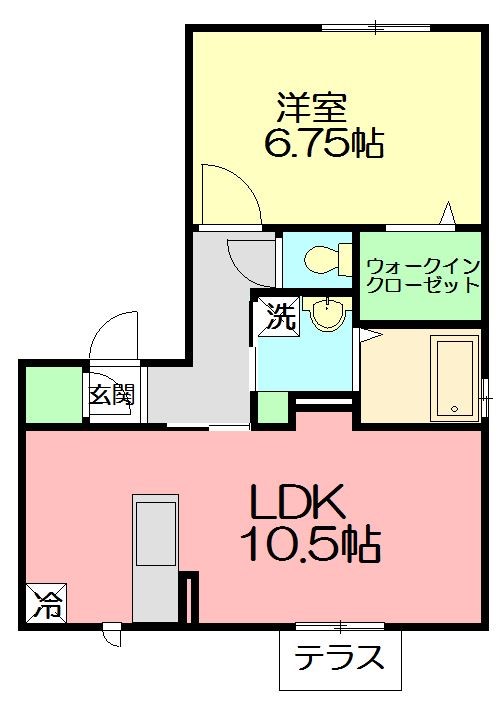 スクエア　ヤマニ 201号室 間取り