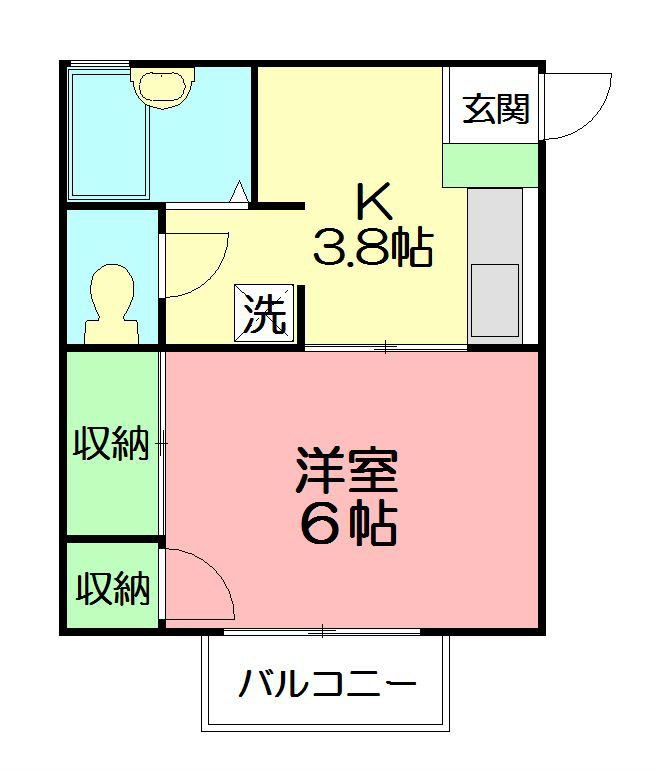 リバーサイドコートＡ 202号室 間取り