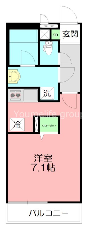 リブリ・コンソラトゥール 204号室 間取り