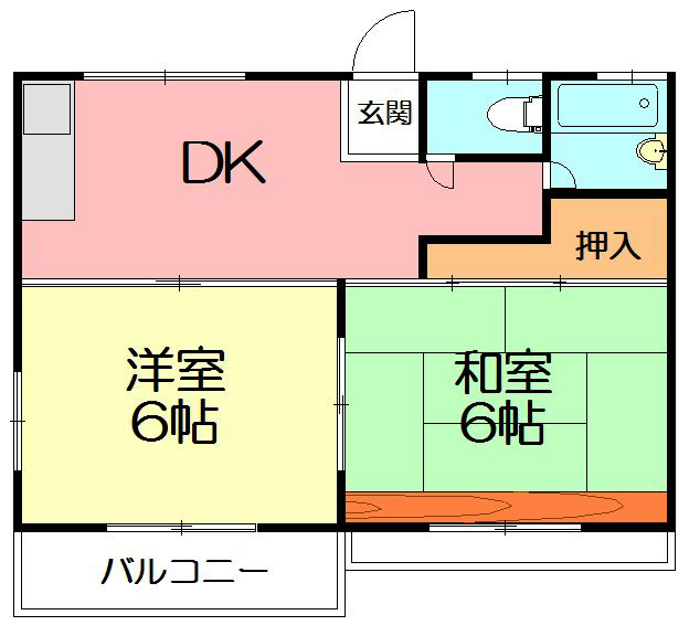 メゾン湘南 201号室 間取り
