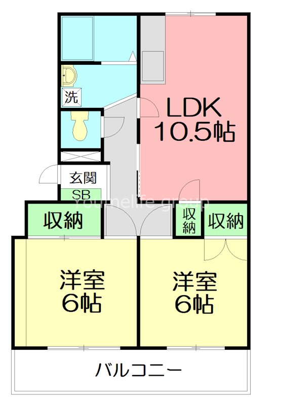 CASAあけぼの 201号室 間取り