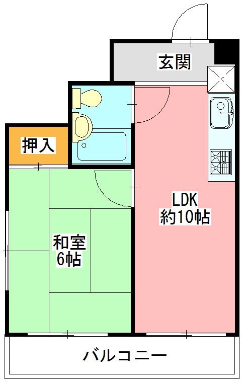 サンライズ藤沢 307号室 間取り