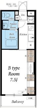 リブリ・faveur 305号室 間取り