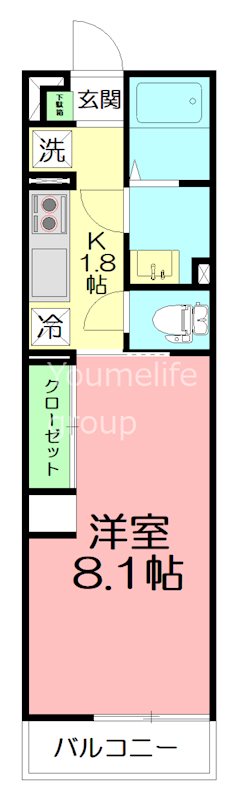 リブリ・ハナミズキ大船2nd 102号室 間取り