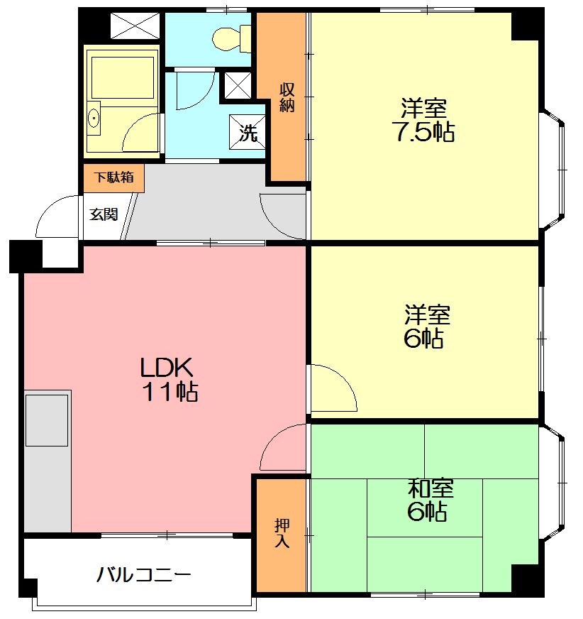ドリーム安田 301号室 間取り